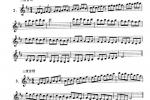  单簧管D大调、b小调音阶、琶音练习