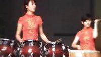  中央音乐学院学生使用鼓韵排鼓参加鼓舞东方激情上海全国第二届鼓艺大赛表演