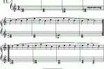  钢琴初步教程（车尔尼599）第11首曲谱及练习指导