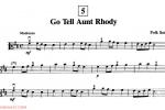  Go Tell Aunt Rhody 中提琴谱