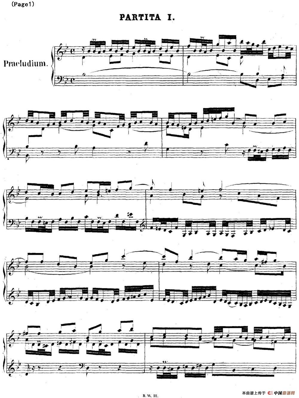 帕蒂塔6首德国组曲（No.1 降B大调 巴赫 Partita B-flat Major BWV825）(1)_BWV0825_页面_01.jpg