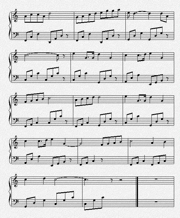 宁夏(五线谱)电子琴曲谱（图2）