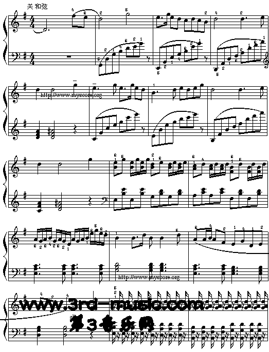 旱天雷(广东音乐)[电子琴谱]电子琴曲谱（图3）