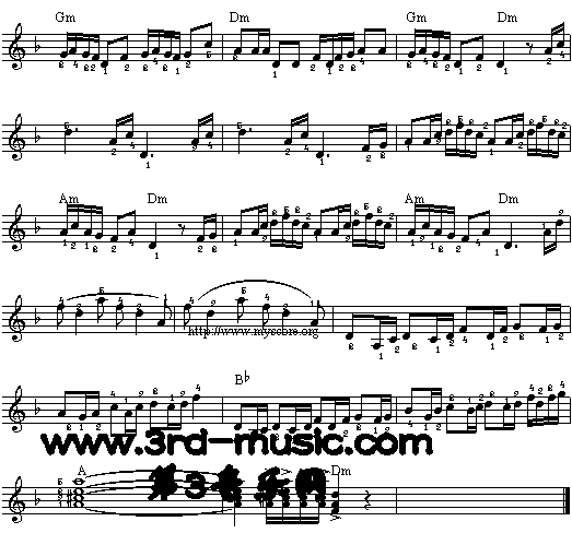 赛马[电子琴谱]电子琴曲谱（图3）