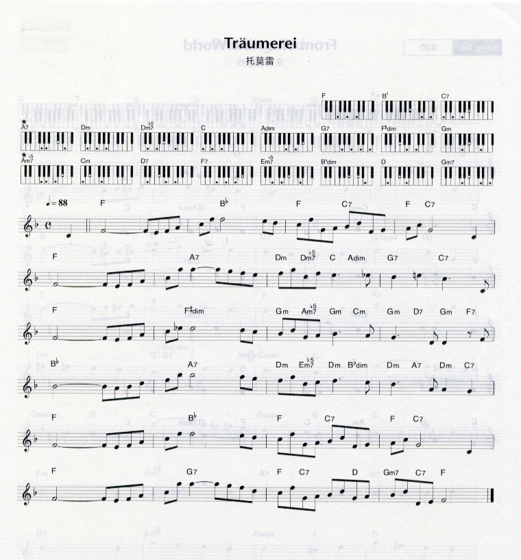托莫雷电子琴曲谱（图1）