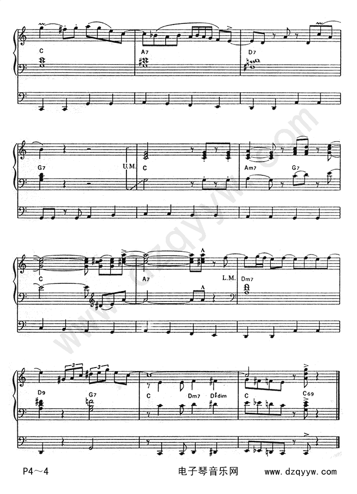 幻想即兴曲电子琴曲谱（图4）