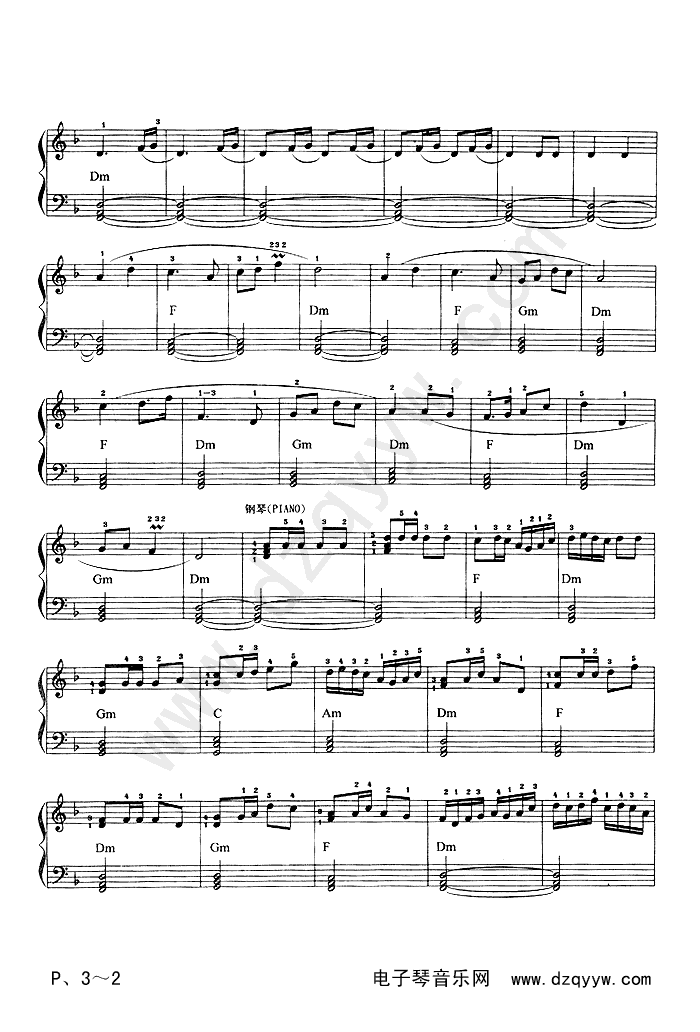 赛马电子琴曲谱（图2）