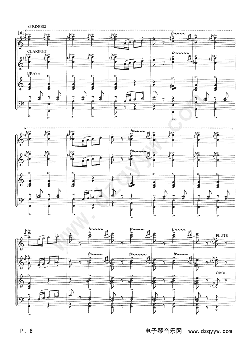 闲聊波尔卡(四重奏）电子琴曲谱（图6）