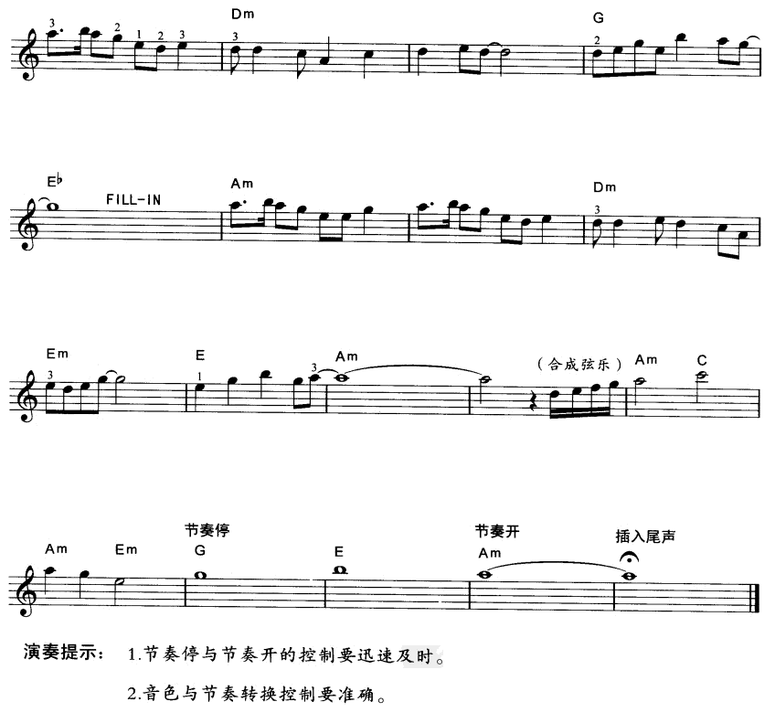 猴哥电子琴曲谱（图3）