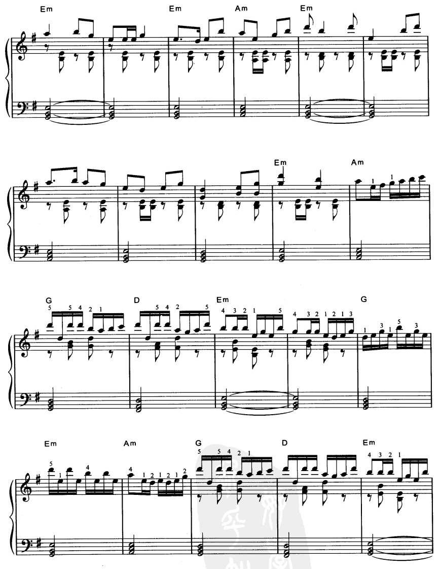 小号手之歌电子琴曲谱（图3）