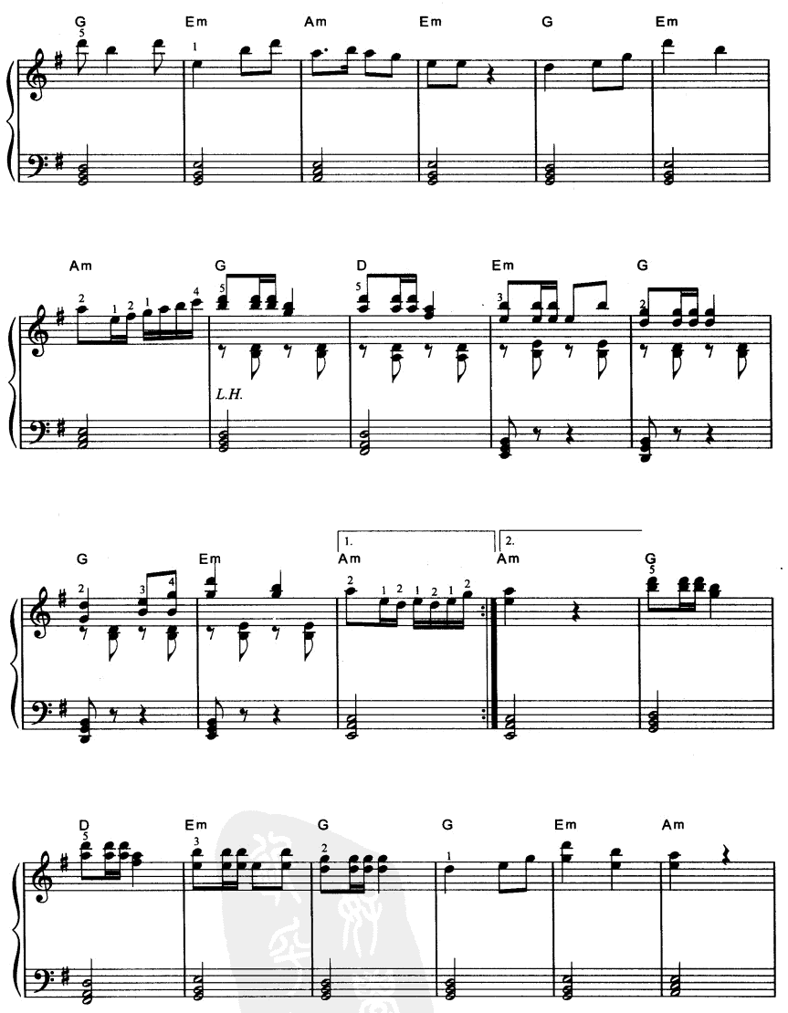 小号手之歌电子琴曲谱（图2）