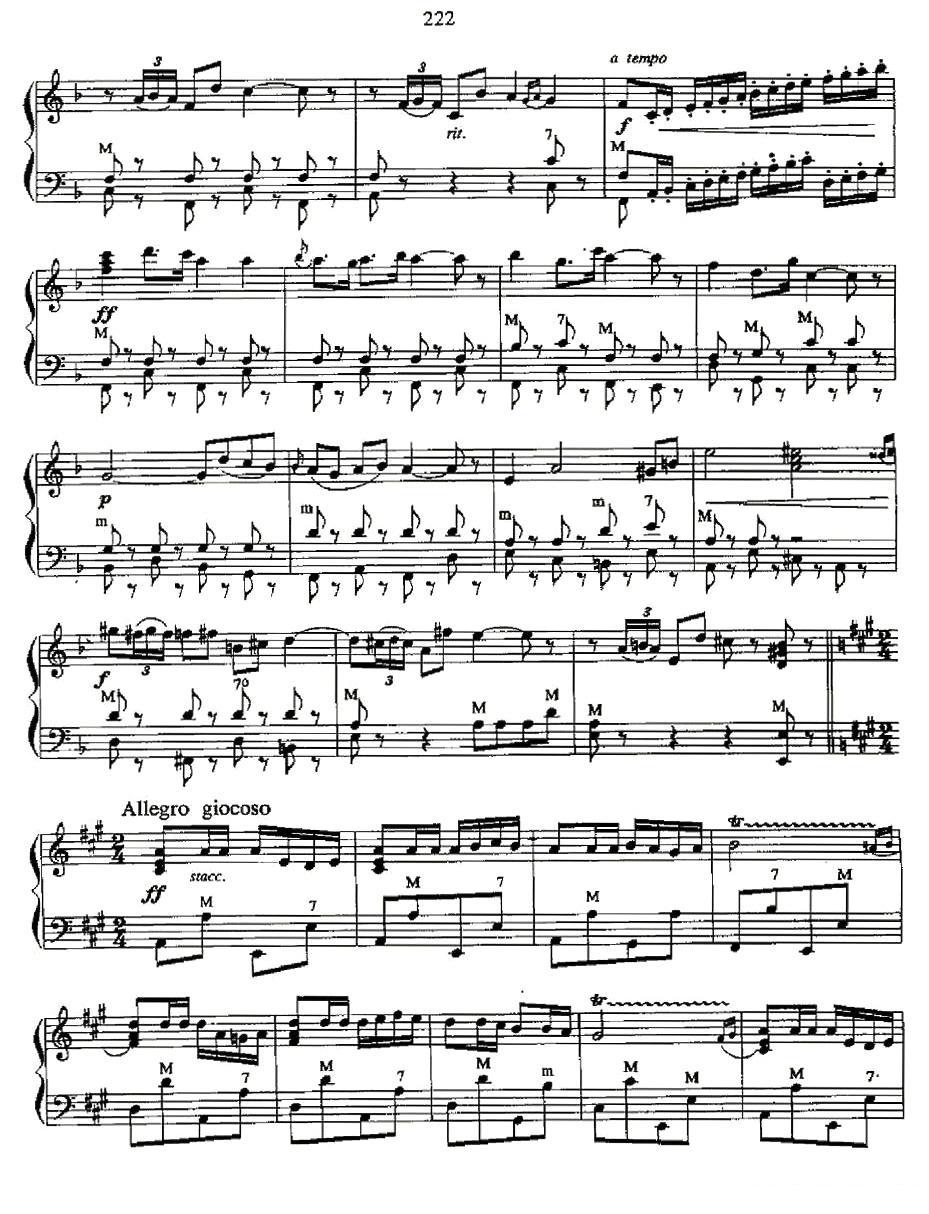 卡门主题幻想曲电子琴曲谱（图11）