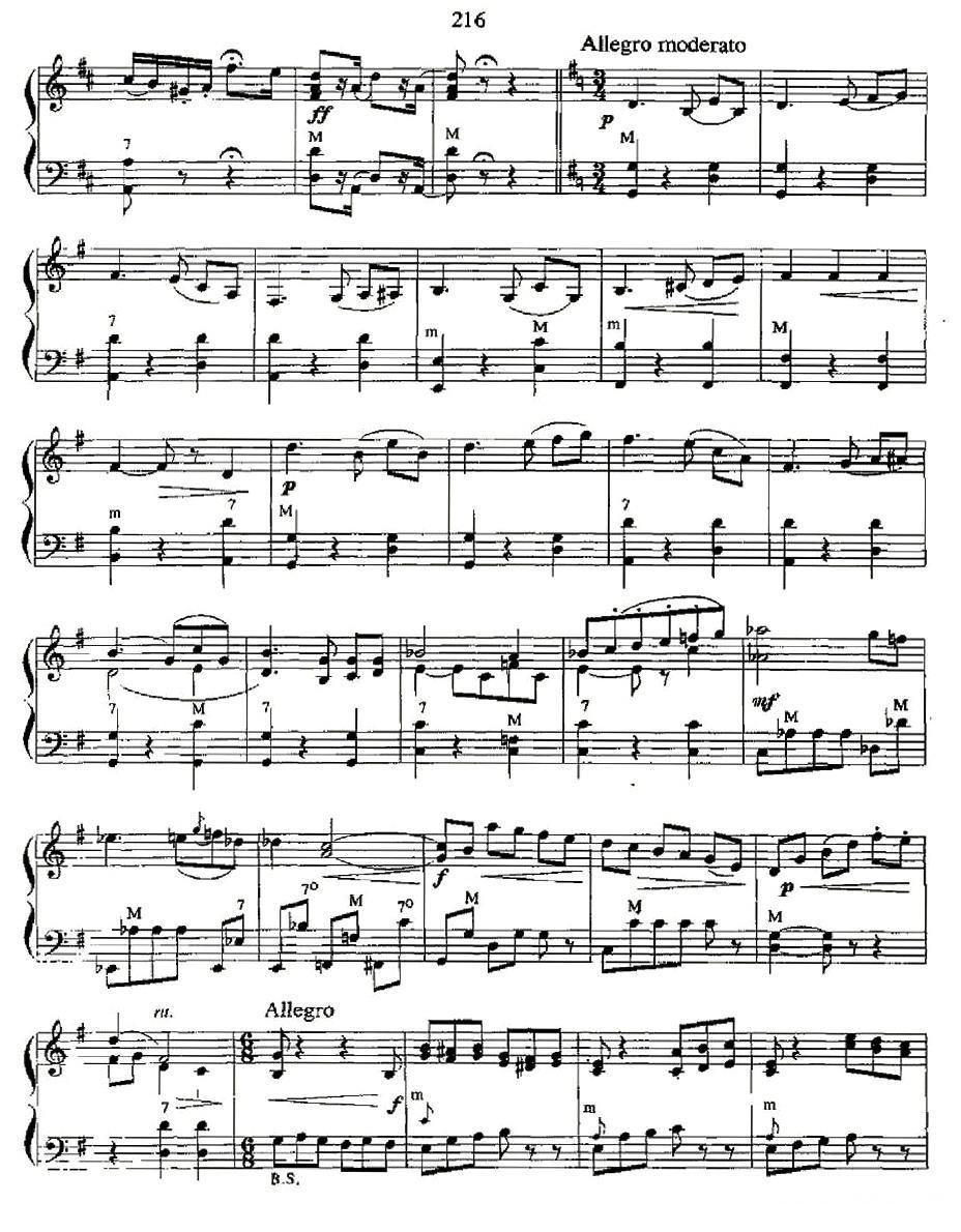 卡门主题幻想曲电子琴曲谱（图5）
