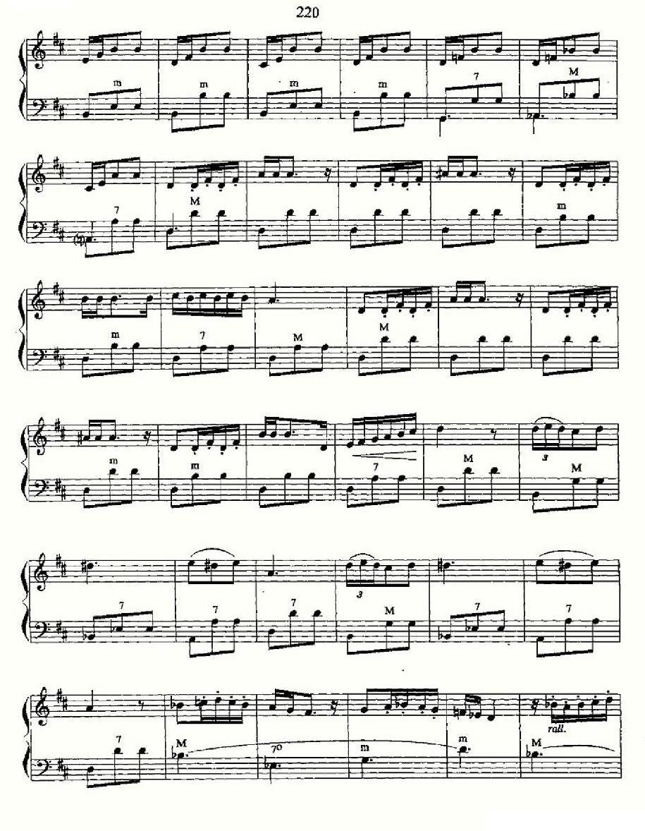 卡门主题幻想曲电子琴曲谱（图9）
