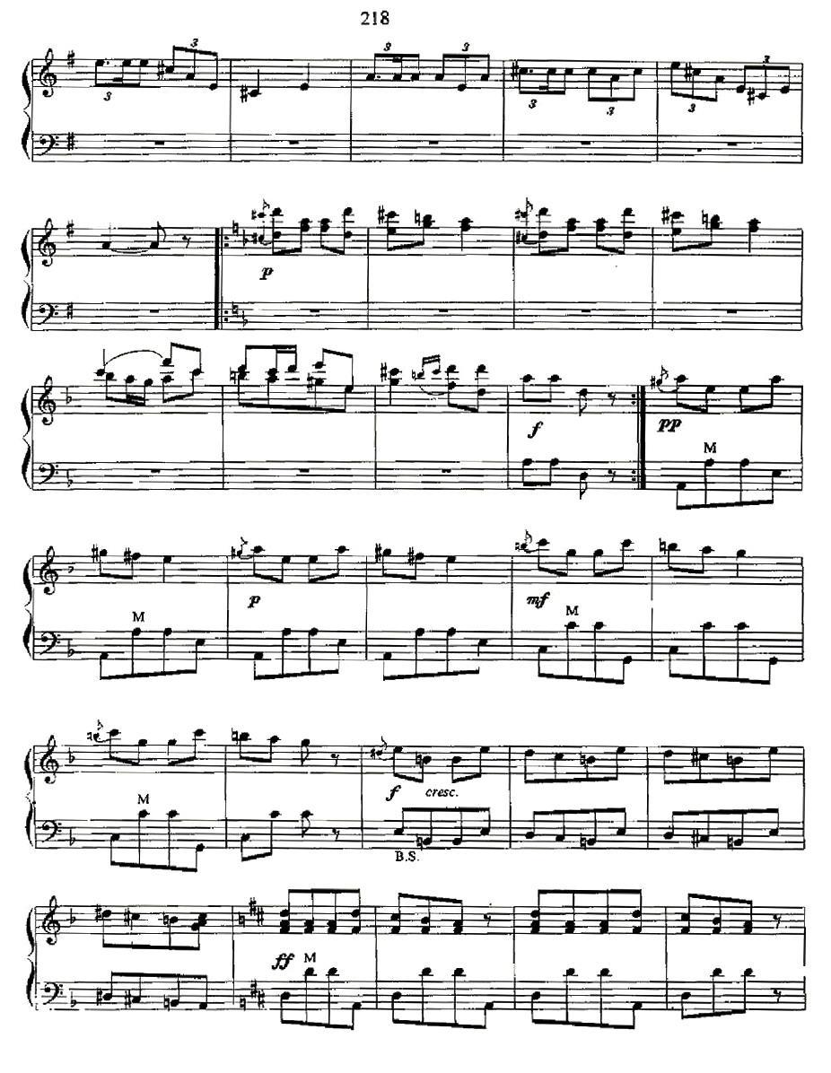 卡门主题幻想曲电子琴曲谱（图7）