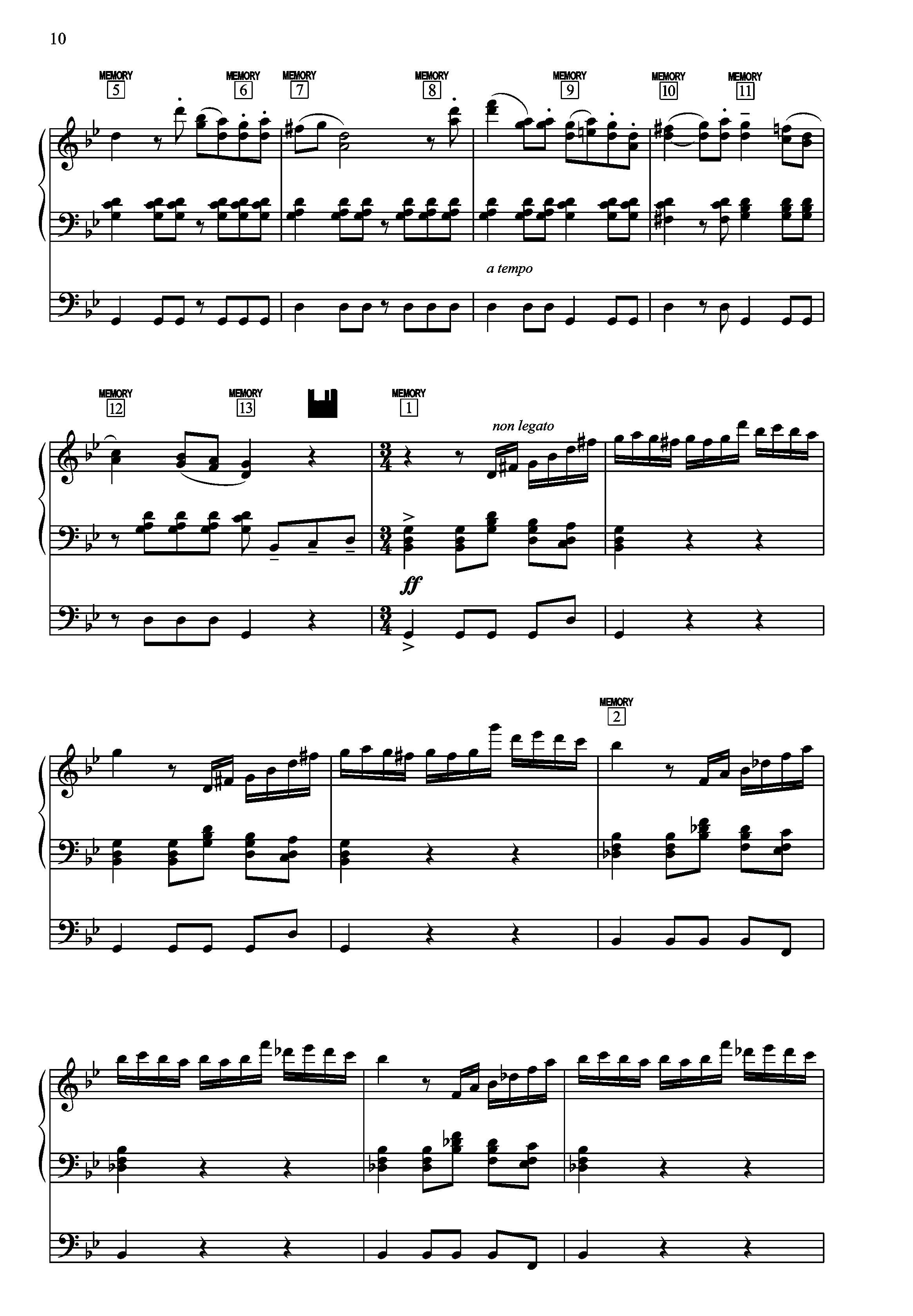 看秧歌（双排键电子琴）电子琴曲谱（图10）
