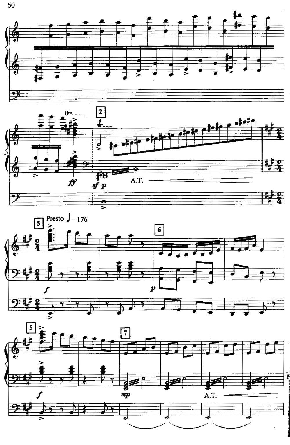 黄河（双排键电子琴）电子琴曲谱（图3）
