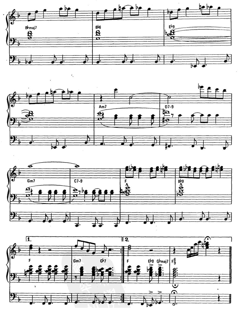 多么漂亮（双排键电子琴）电子琴曲谱（图3）
