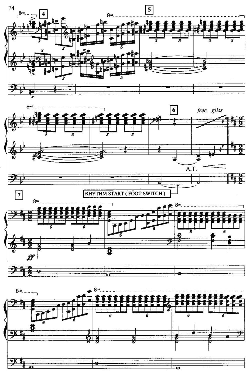 黄河（双排键电子琴）电子琴曲谱（图17）