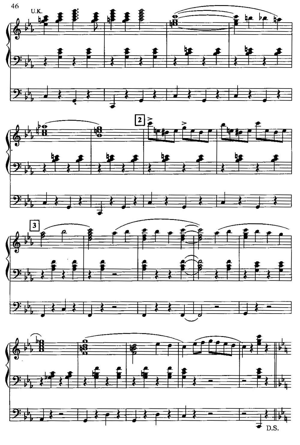 旋转木马（双排键电子琴）电子琴曲谱（图6）