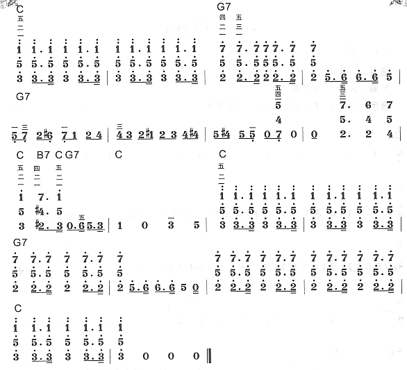 什锦菜电子琴曲谱（图2）