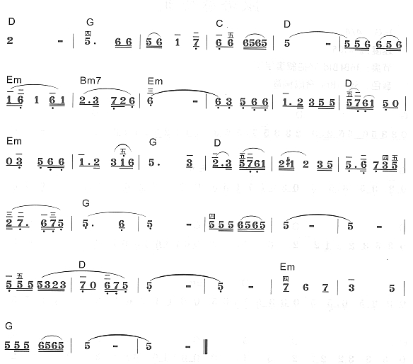 春天的故事2电子琴曲谱（图1）