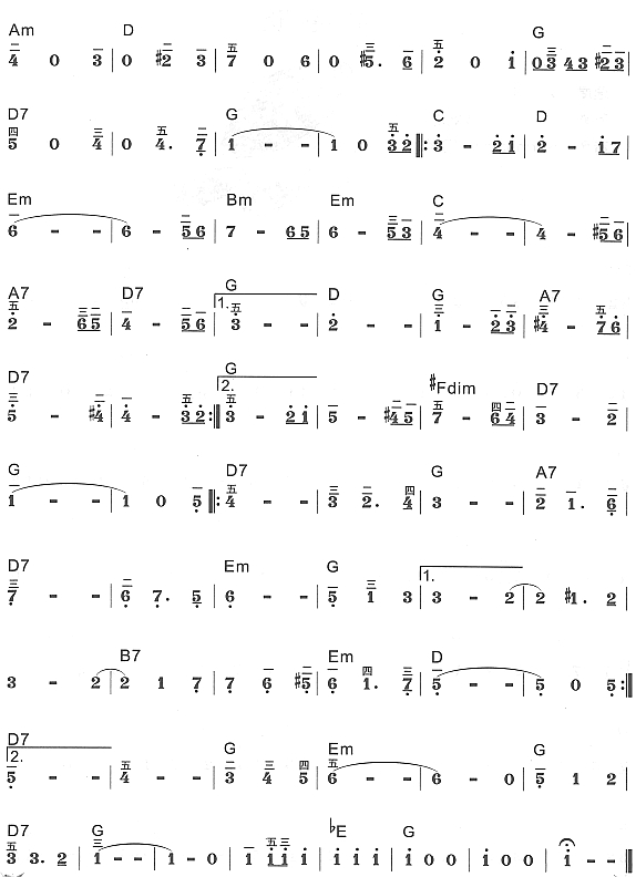 快乐寡妇圆舞曲2电子琴曲谱（图1）