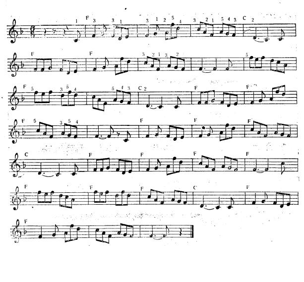 小红雀（简线谱）电子琴曲谱（图2）
