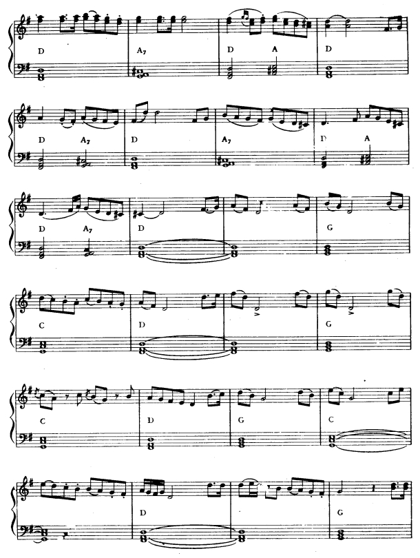海顿小夜曲2电子琴曲谱（图1）