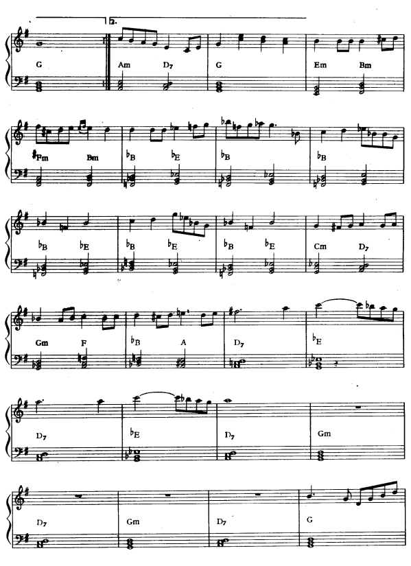 学生王子小夜曲2电子琴曲谱（图1）