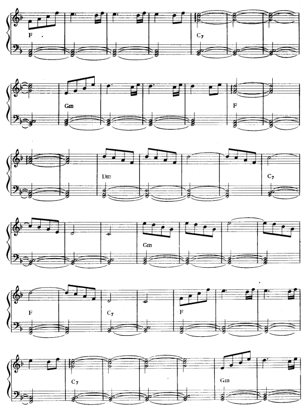 曼陀林小夜曲3电子琴曲谱（图1）