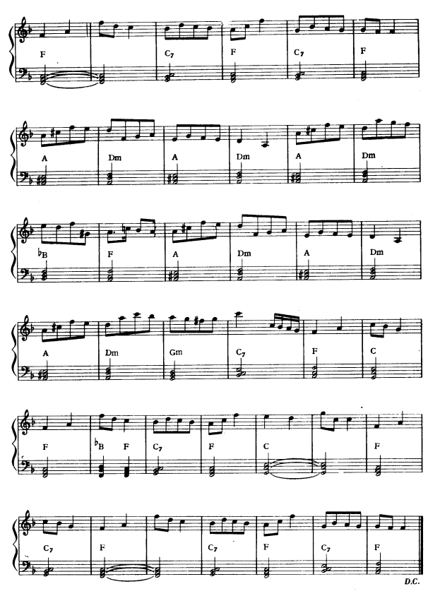 海顿小夜曲3电子琴曲谱（图1）