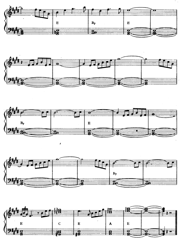 莱哈尔小夜曲4电子琴曲谱（图1）