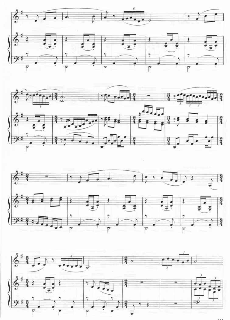 楼兰恋歌（十孔笛五线谱）笛子（箫）曲谱（图5）