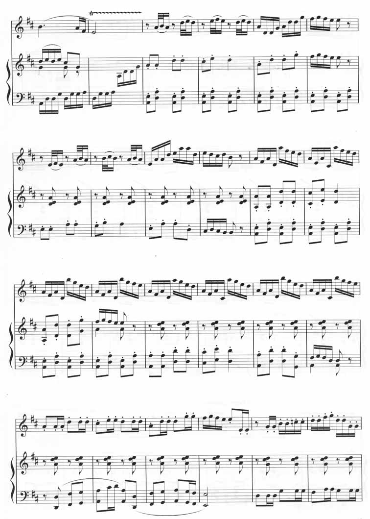楼兰恋歌（十孔笛五线谱）笛子（箫）曲谱（图7）