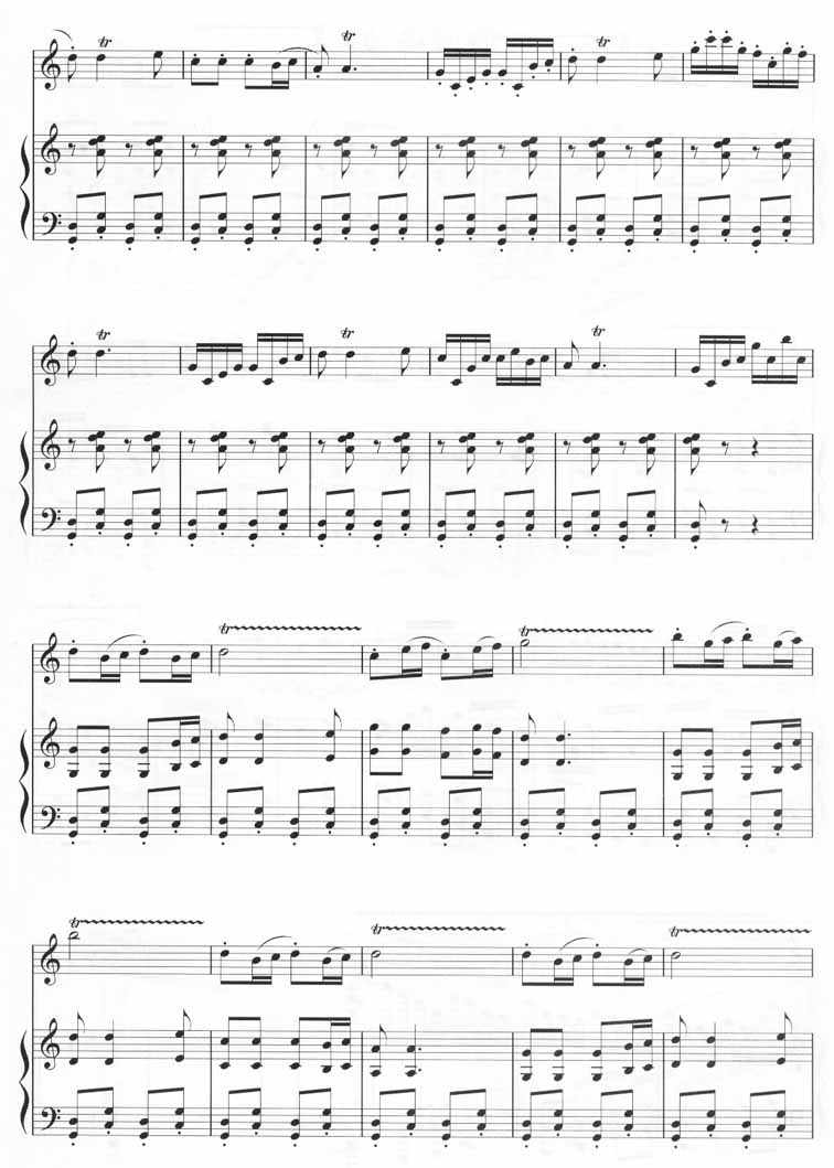 楼兰恋歌（十孔笛五线谱）笛子（箫）曲谱（图9）