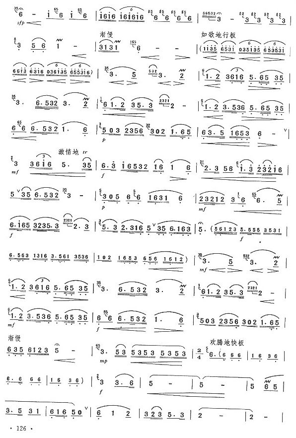 春到湘江(八级)笛子（箫）曲谱（图2）