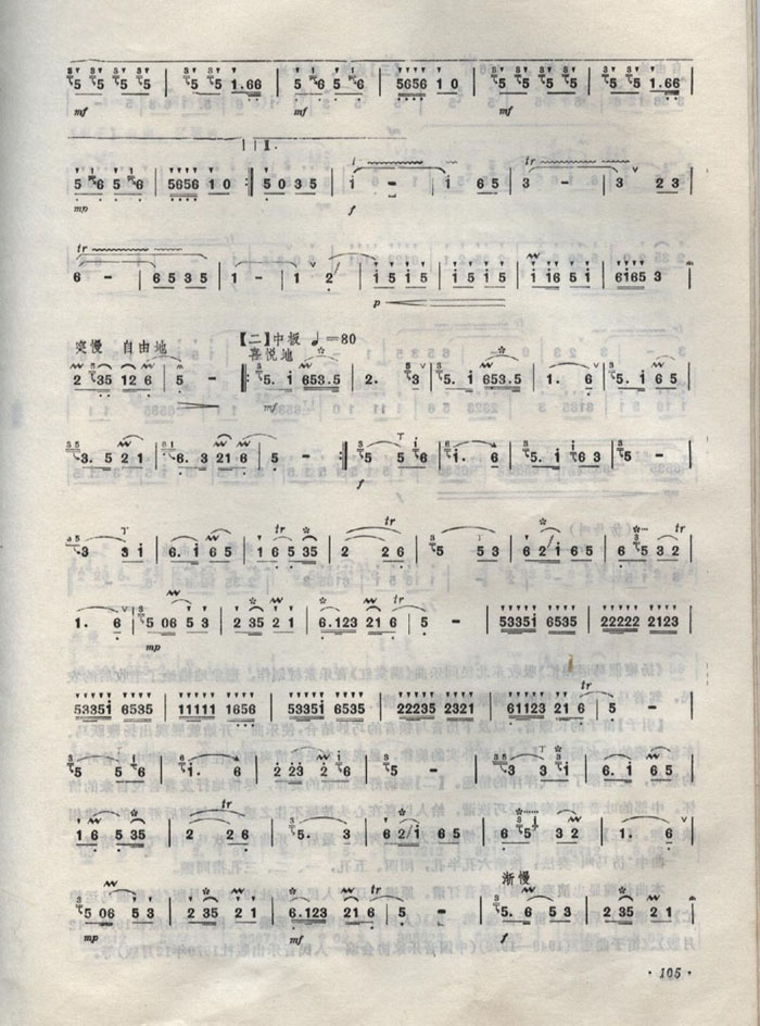 扬鞭催马运粮忙笛子（箫）曲谱（图2）