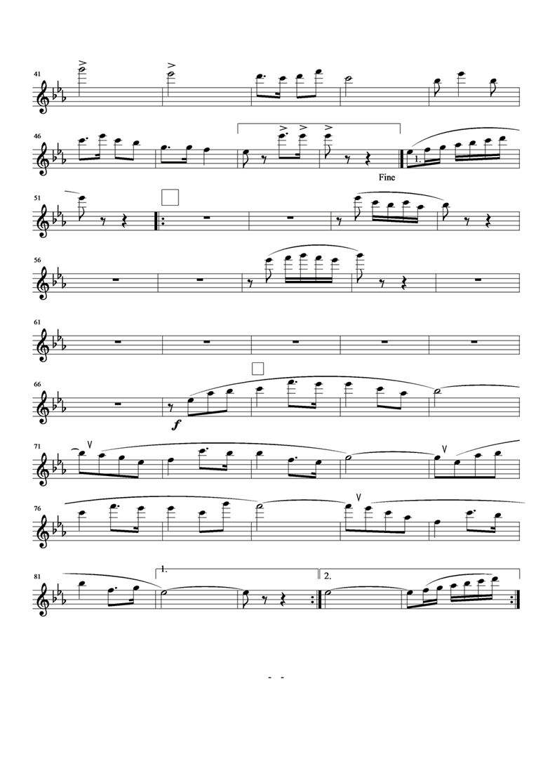 欢送进行曲  长笛笛子（箫）曲谱（图2）