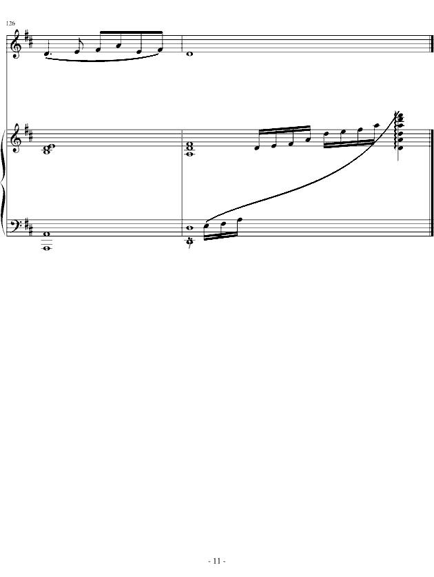渔舟唱晚（笛+钢琴）笛子（箫）曲谱（图11）