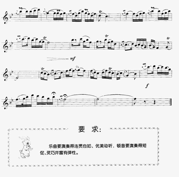 茉莉花（竖笛独奏）笛子（箫）曲谱（图3）