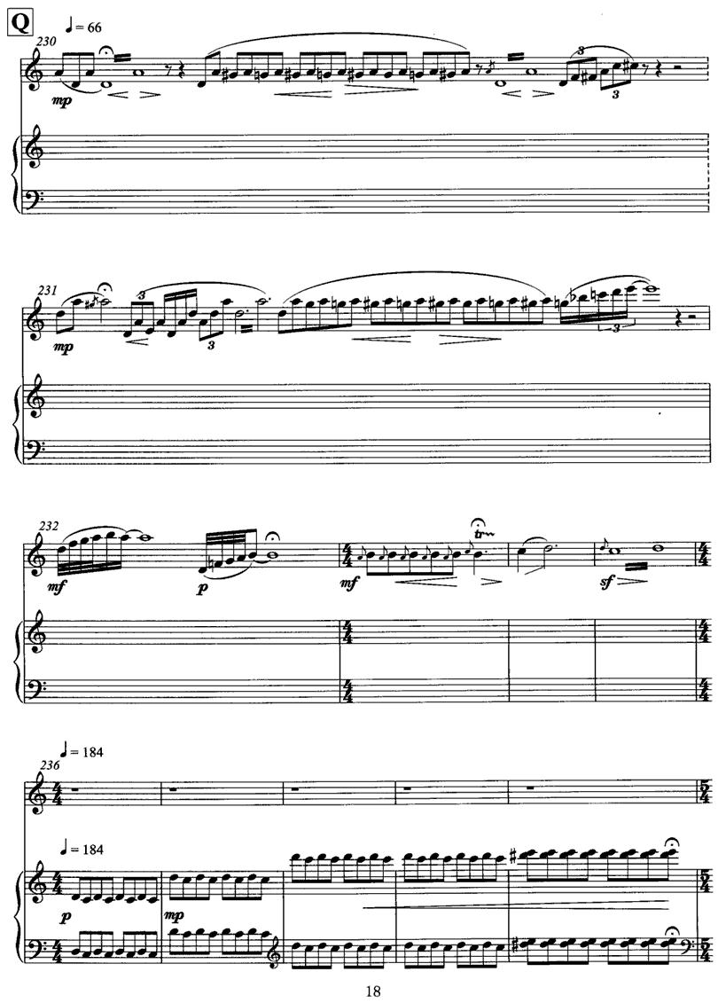 飞歌（笛子协奏曲+钢琴伴奏)P11—2）笛子（箫）曲谱（图8）