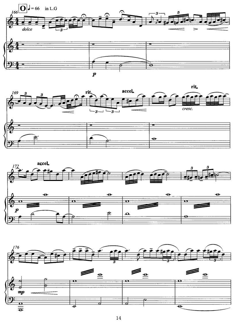 飞歌（笛子协奏曲+钢琴伴奏)P11—2）笛子（箫）曲谱（图4）