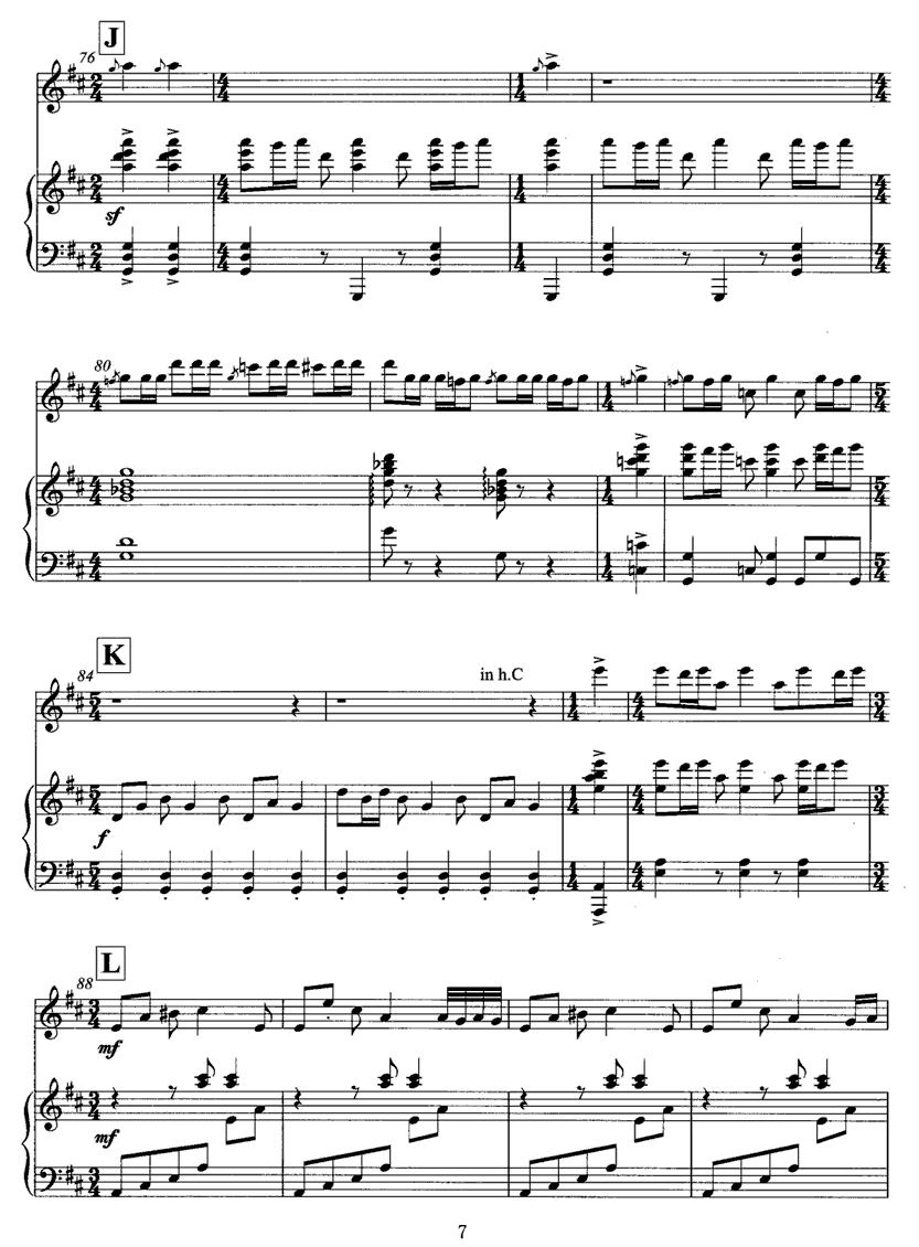 飞歌（笛子协奏曲+钢琴伴奏)P1—1）笛子（箫）曲谱（图7）
