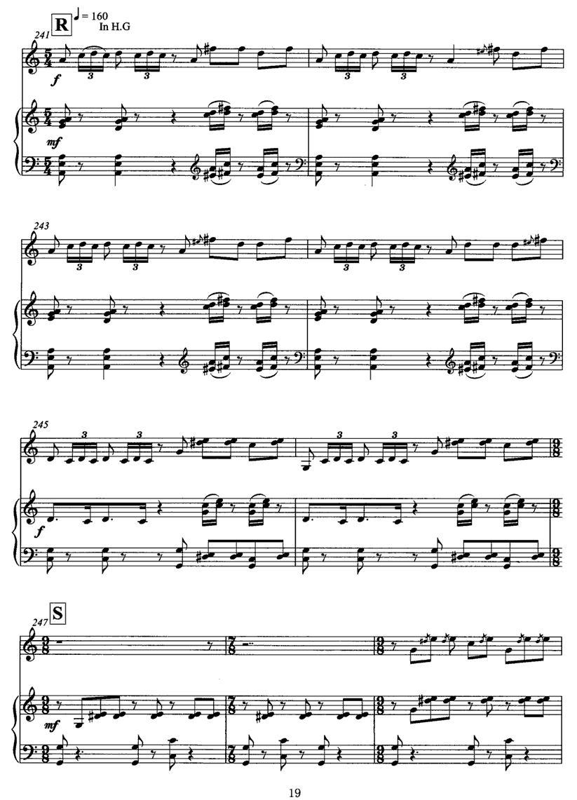 飞歌（笛子协奏曲+钢琴伴奏)P11—2）笛子（箫）曲谱（图9）
