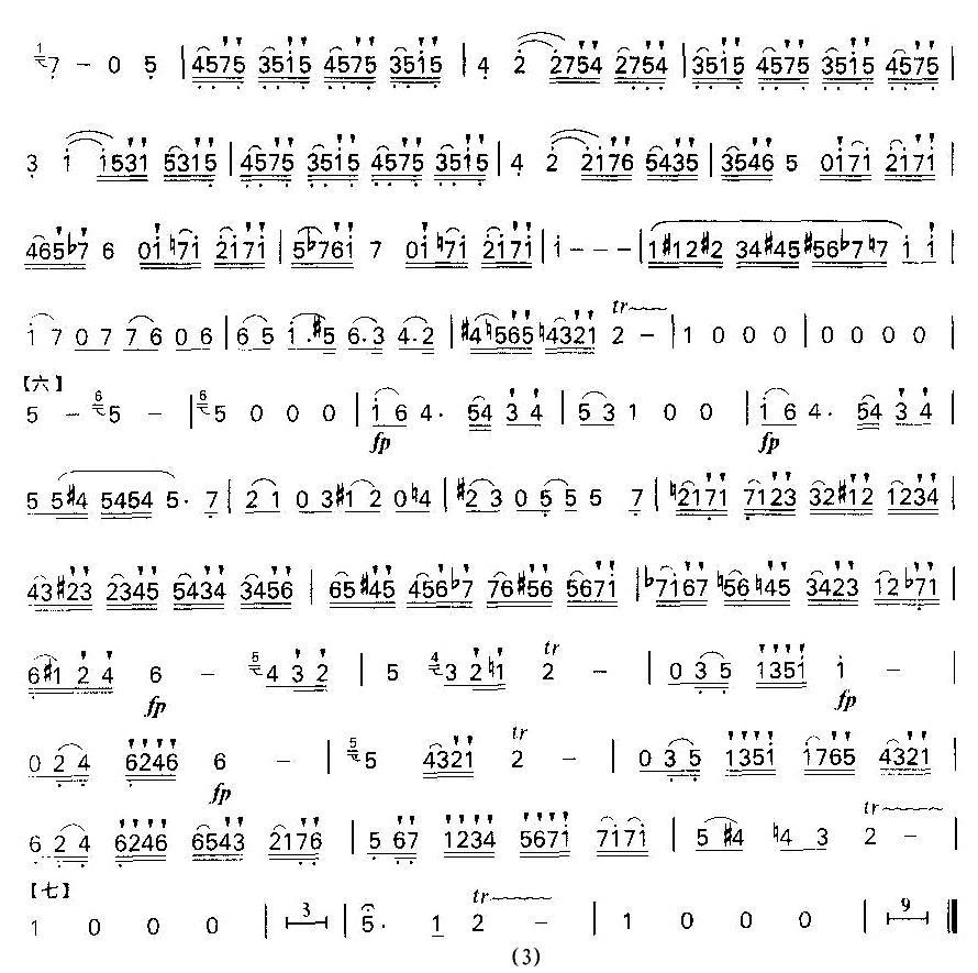 D大调长笛协奏曲笛子（箫）曲谱（图3）