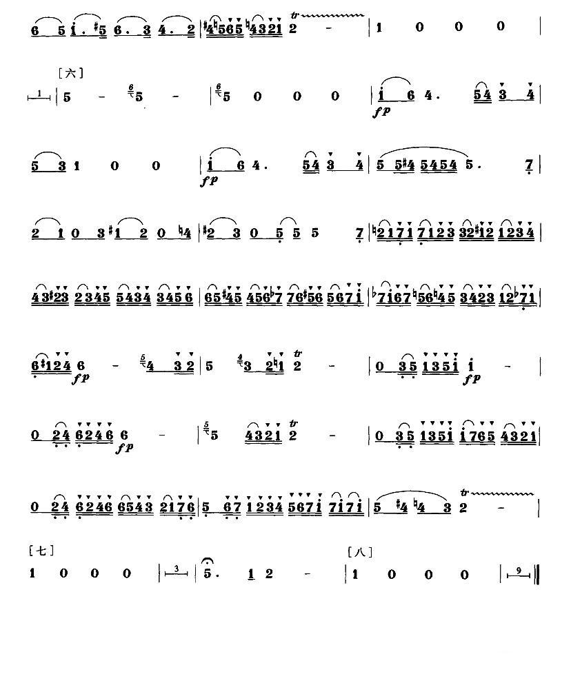 D大调长笛协奏曲笛子（箫）曲谱（图7）