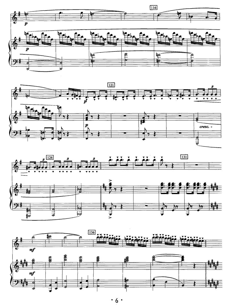 珠江畅想（竹笛独奏+钢琴伴奏）笛子（箫）曲谱（图6）