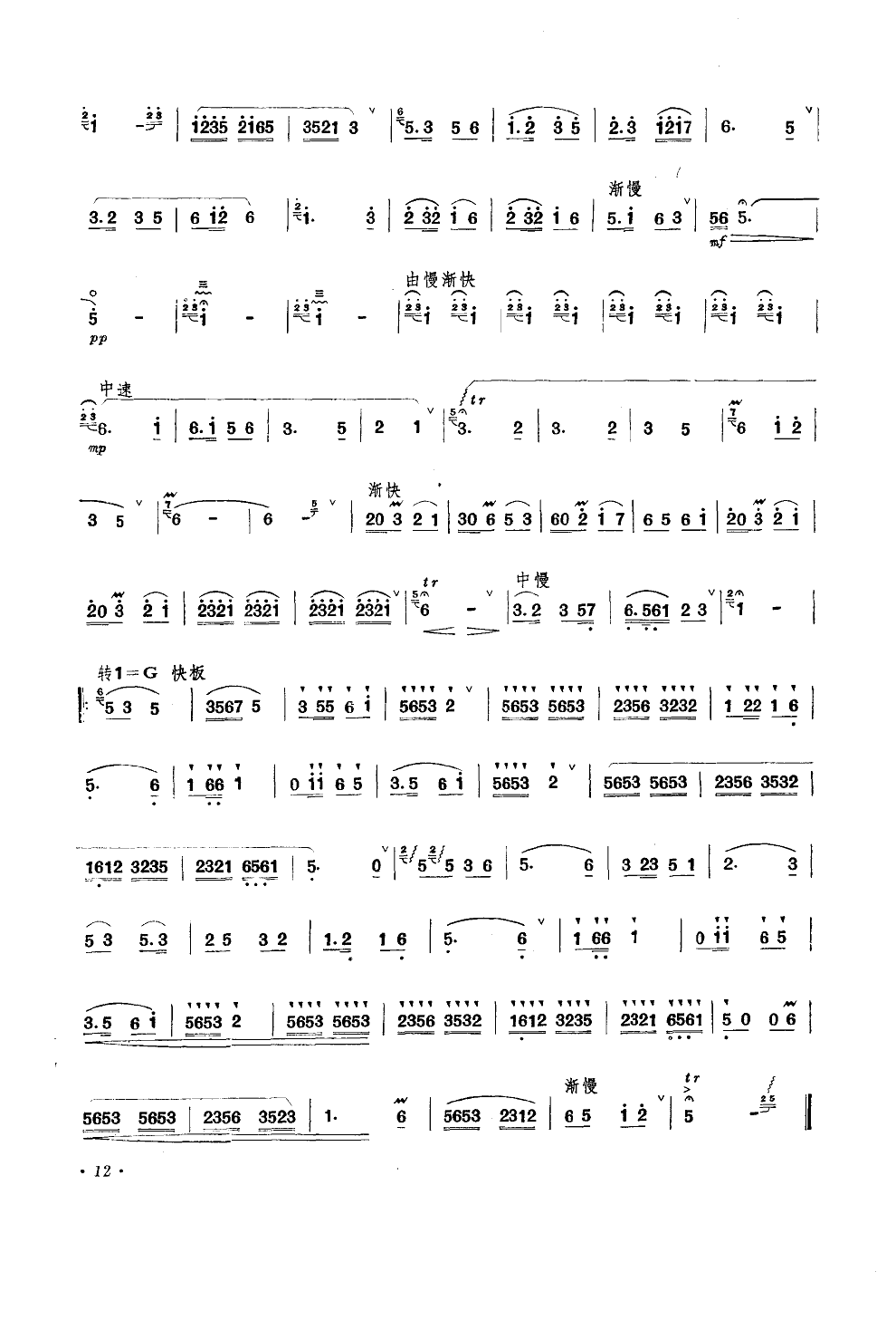 小放牛(笛子独奏)笛子（箫）曲谱（图2）
