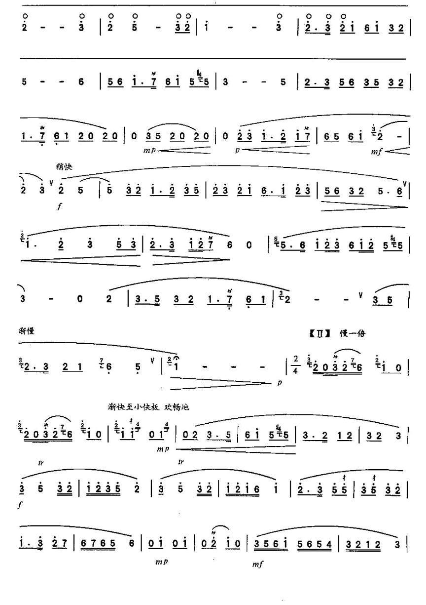 江南吟笛子（箫）曲谱（图2）